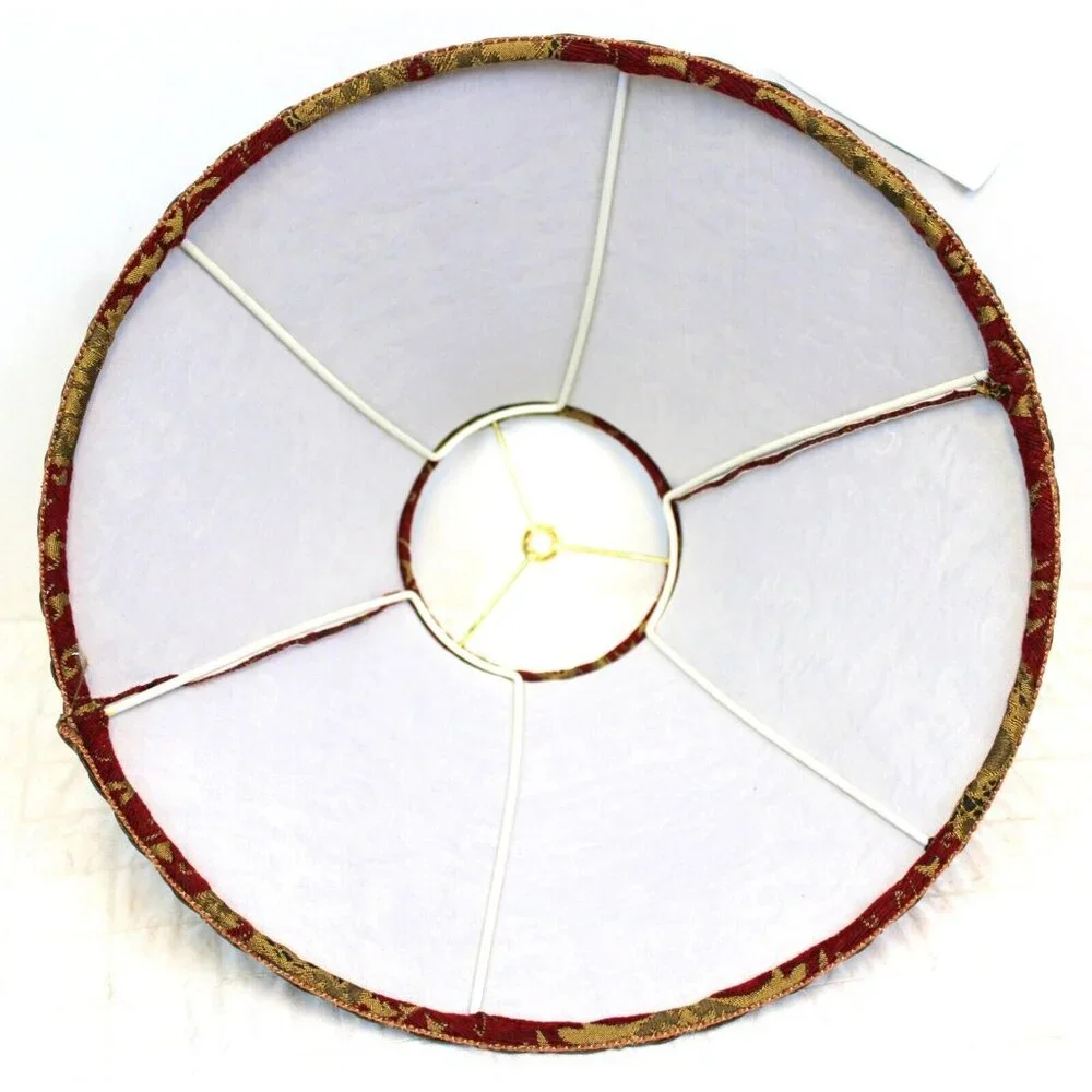 Tapestry Lampshade Red Gold Lg Bell Decorative Fancy Velvet Baroque Victorian